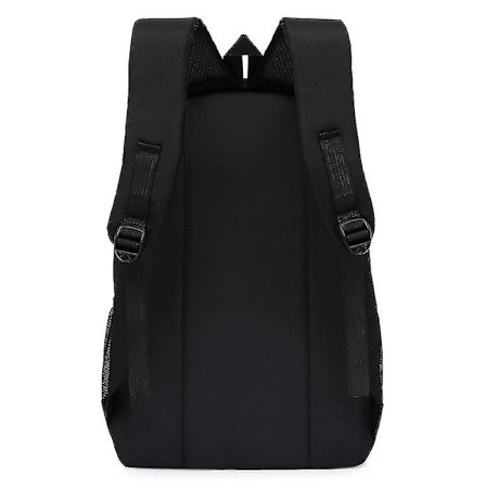 Muoti Business -reppu 15,6 tuuman yläkoululaisille, yksinkertainen musta matkareppu