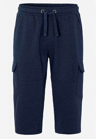 Cellbes of Sweden - Lange sweatshirt-shorts med cargolommer i marine til herrer i størrelse 7XL