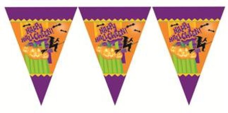 Flaggbanderoll Happy Halloween - Halloween Dekoration - Kalaslagret.se