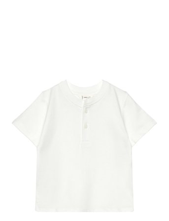 Mango | Buttoned Cotton T-Shirt | 104