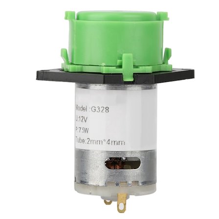 Vihreä peristalttinen pumpun pää DIY 12V annostelupumppuun 2x4