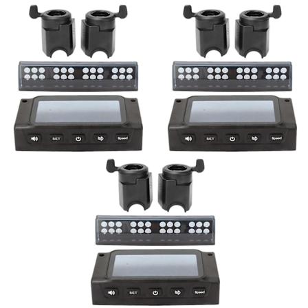 3x LCD-skjermdeksel for Kugoo S1 S2 S3 8-tommers scooter med gassbremse håndtak LED-lampedeksel