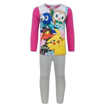 Pokemon Pyjamas för flickor 3-4 år Rosa/Grå