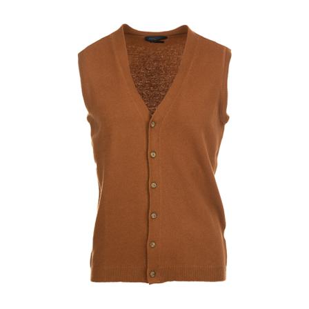 Daniele Fiesoli, Sleeveless Knitwear Bruin, Heren, Maat:XL