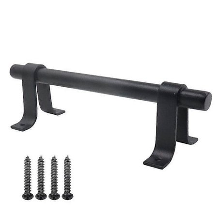 Liukuoven kahva, 200 mm pitkä musta massiivinen hiiliteräksinen ovenkahva, liukuoven kahva keittiön kaappiin