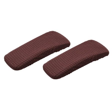 1 Par Stol Armstödsskydd Stol Cover MÖRKT KAFFE