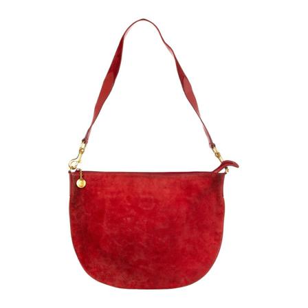 Gucci Vintage, Pre-owned Suede Hobo Bag Leather Rood, Dames, Maat:ONE Size