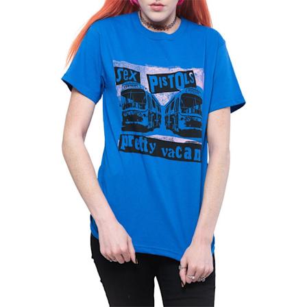Sex Pistols Unisex Adult Pretty Vacant Coaches T-Shirt 3XL Roya Royal Blue 3XL