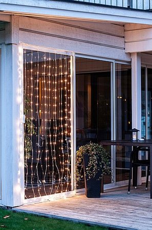 Jotex - Sherrie Gardin 1x2m Gennemsigtig - Køb Udendørsbelysning hos Jotex