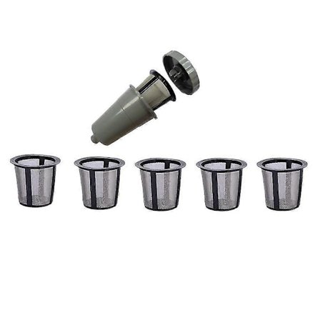 Återanvändbart Kaffefilter Med 5 Extra Filter B31 B40 B45 B50 B55 B60 B65 B70 B75 K31 K45 K50 K55