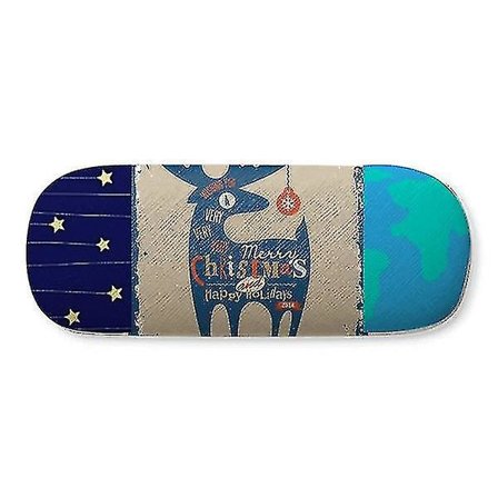 Mas Holiday Blå Hjorte Hardt Skall Brilleglass Etui Stjernehimmel