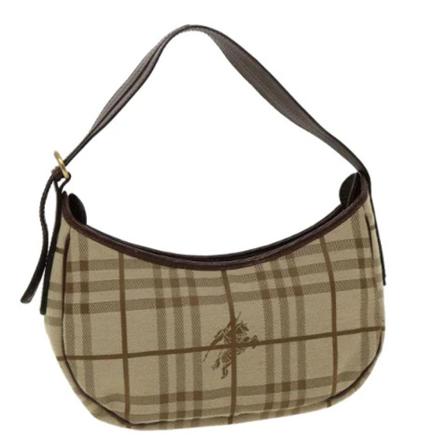 Burberry Vintage Pre-owned Canvas skuldertasker inbo, Dame Vintage Tasker, Størrelse: ONE Size