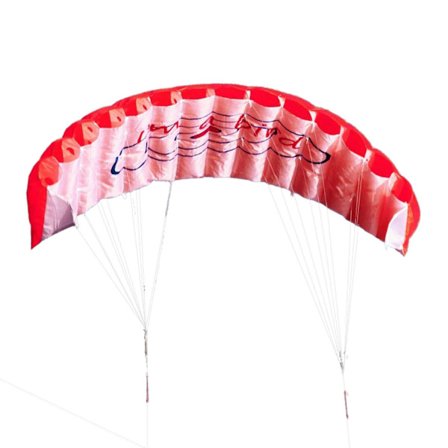 Utendørs Strand Parafoil Rammefritt Drageleketøy - 1.4m - Rød