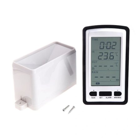 Vejrstation Regnmåler Termometer Digital Trådløs Regnmåler