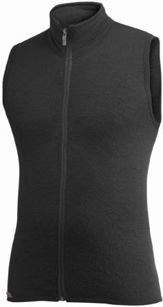 Woolpower - Vest 400 villafroteeliivi - Unisex - Musta - Unisex