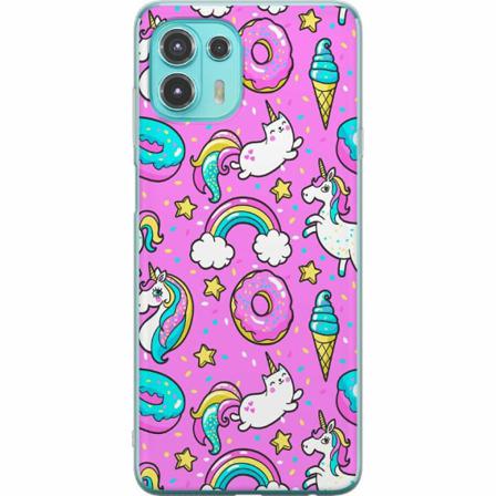 Motorola Edge 20 Lite Genomskinligt Skal Unicorn