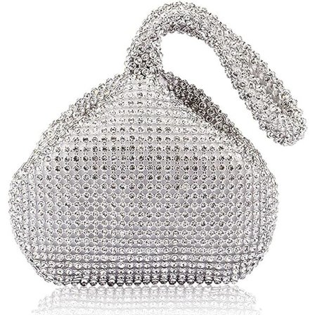 Naisten kolmiomainen bling-glitter-laukku, kruunurasia, clutch-iltajuhlalaukku, luksuslaukut, juhlat