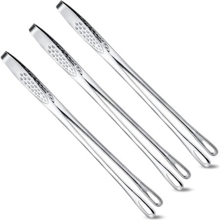 3 stk. Koreanske og Japanske BBQ Tænger Rustfrit Stål Grill Tænger Køkken Mad Tænger Pincet Madlavning Klemme Værktøj til Sa