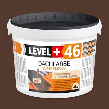 Takfärg elastiskt vattentätande membran LEVEL - RM46 BRUN - 4KG