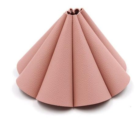2 stk. Campingbelysning Lampeklokke, Læderbetræk, Hængende Havegadelampe Tilbehør, Læder Lampeklokke, (Pink)
