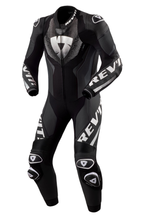 Skórzany Kombinezon Motocyklowy REV'IT! Hyperspeed 3 Air Czarny/Złamany Biały 56