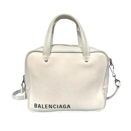 Balenciaga Vintage, Pre-owned Sac Triangle Square Wit, Dames, Maat:ONE Size