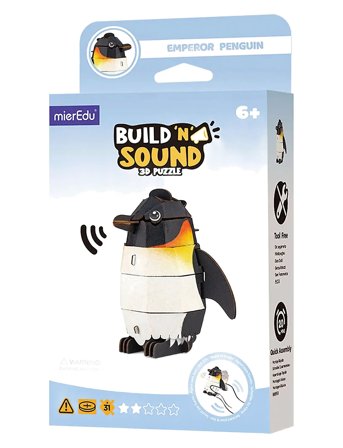 mierEdu | 3D Puzzle With Sound - Emperor Penguin | ONE SIZE