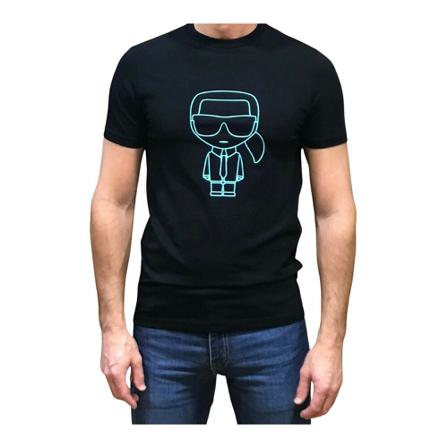 Karl Lagerfeld, T-Shirts Zwart, Heren, Maat:XL