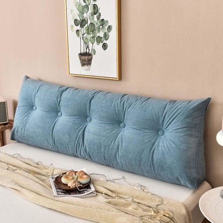 Store kilepuder til sengens hovedgavl, trekantet læsepude, lændestøttepude, ryglæn til taljen, blød positioneringspude til sofa og seng, 60*50*20cm