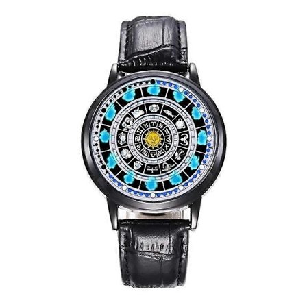 Tolv stjernebilder anime klokke 12 stjernetegn LED berøringsskjerm lysende Seitoushi Seiya Seiiki Juunikyuu Hen par klokker