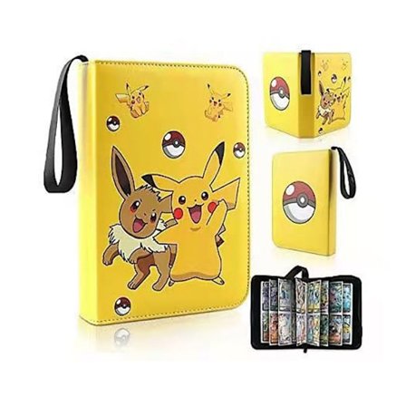 1 Kortbog Kompatibel med Kort, Kortbog, Kortalbum, Kortbeskytter, Kort Opbevaringsbog med 400 Franske Kort Displaylommer til Samlekort