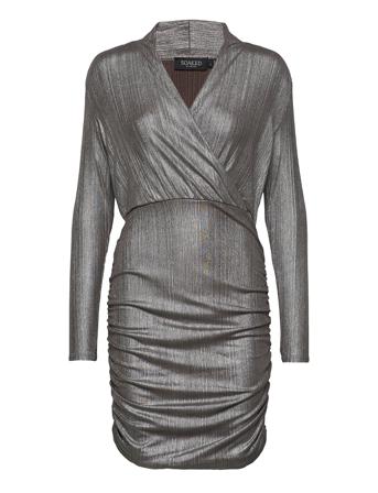 Slmieko Mini Dress Ls Silver Soaked In Luxury