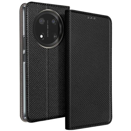 Honor Magic 7 Lite - Honor - Magneettisuljettava Kotelo - Keinonahka - Korttitila - Musta