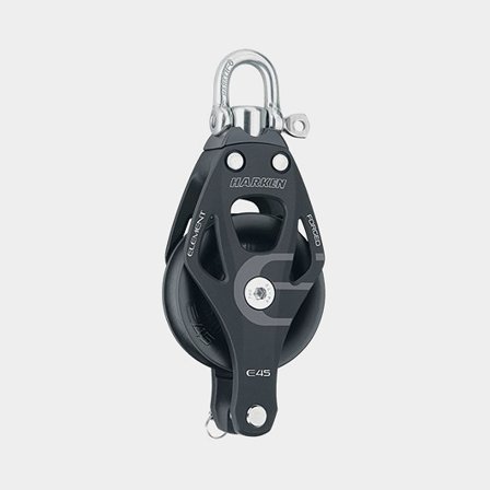 Harken 45mm Aluminum Element Block - Swivel, Becket (6231)