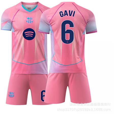 2526 Ny Barcelona Pink Fodboldtrøje 19 Yamal 9 Levan 10 Messi Special Edition