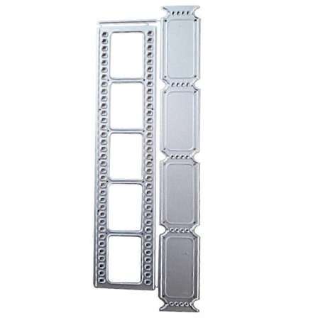 Film Biljett Metall Skärande Stans Scrapbooking DIY Prägling Papper Hantverk Schablon