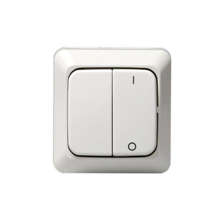 ABB 10621A4 Kytkin pinta-asennettava, IP20 2+1-napainen, Katkaisijat & pistorasiat