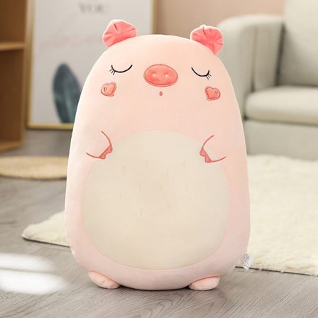 Squishmallow Pute Dukke Kawaii Dyr Fet Dinosaur Pute Plysj Unicorn Gris 80cm