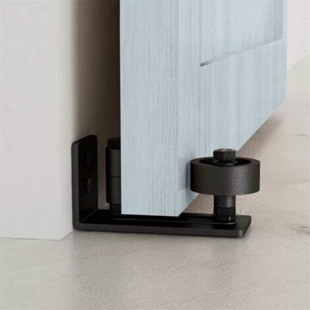 Barn Door Floor Guide Stop Wall Bottom Guide med olika konfigurationer för alla skjutbara ladugårdsdörrar