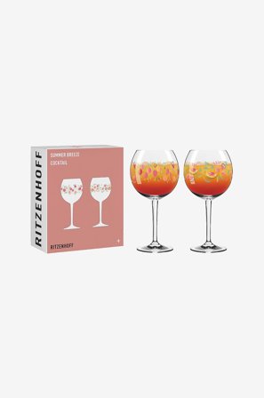 Ritzenhoff - Kesä Breeze Juomalasi 2-p No: 3 & 4 - Monivärinen - Drinkkilasit & shottilasit - - Homeroom