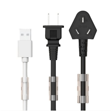 20 st kabelklämmor, självhäftande kabelhållare, kabelhantering för skrivbord, hemmakontor