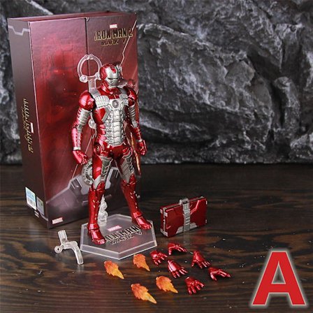 Zd Toys Marvel Iron Man Mk1 Mk2 Mk3 Mk4 Mk5 Mk6 Mk7 Mk42 Mk43 7" Film Actionfigur Iron-man Mark 1 2 3 4 5 6 7 42 43 Legends C