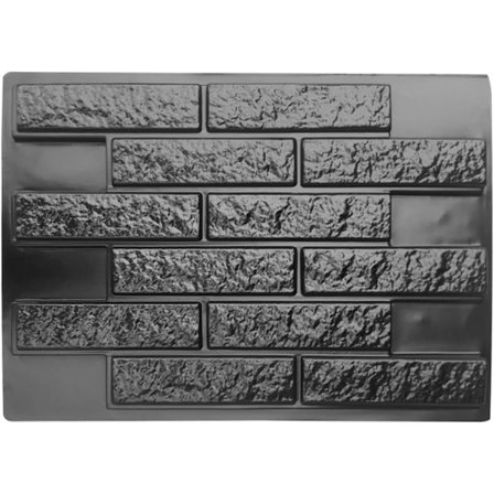 Betonform, ABS Genanvendelig Terrasse Betonbelægning Havegangsforme, Væg Cementpladeform (68,5*49*4cm)