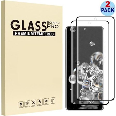 Filmskydd - Samsung - S20 Ultra 5G - Härdat glas - Heltäckande - 2 stycken