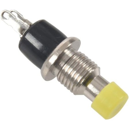 20 stk Knappbryter PBS-110 Trykknapp 7MM PBS-105 Tilbakestillingsbryter Låsing Jogging Gul