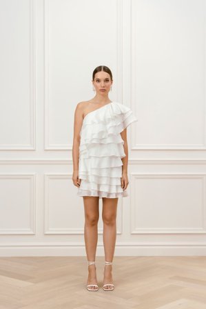 Malina Bridal - Amie mini dress - L - Ivory