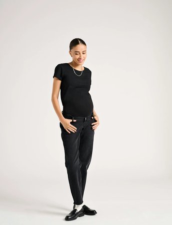 Only Maternity Olmlovely Life S/S Oneck Top2Pack Noos - Black - S