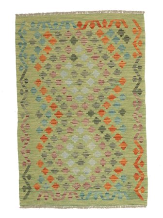 Tissé À La Main Kilim Afghan Old Style Tapis 97X139 De Laine Petit