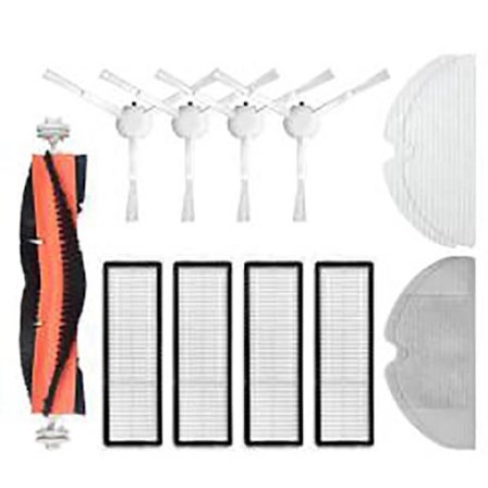 Paket med 11 rengöringstillbehör, för Xiaomi Dreame F9 robotdammsugare - Soppvals, sidoborste, HEPA-filter