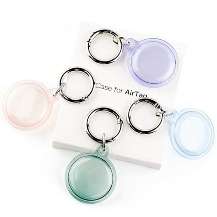 8 st silikon nyckelring skyddande fodral kompatibel med Air Tag hållare